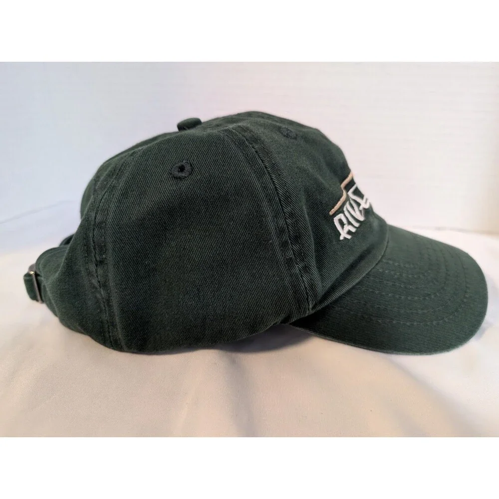 GOLF HAT River Hills Country Club Adjustable Adult Size MYRTLE BEACH Green EUC